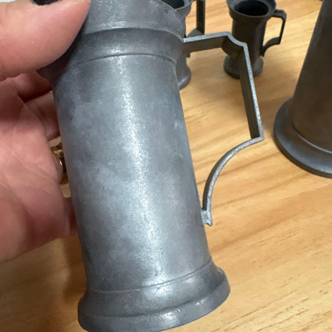 フランス　ピューター製　計量カップ