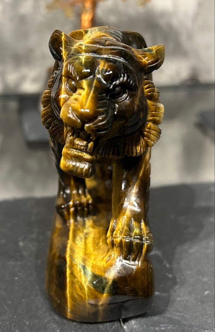 虎置物　タイガーアイ