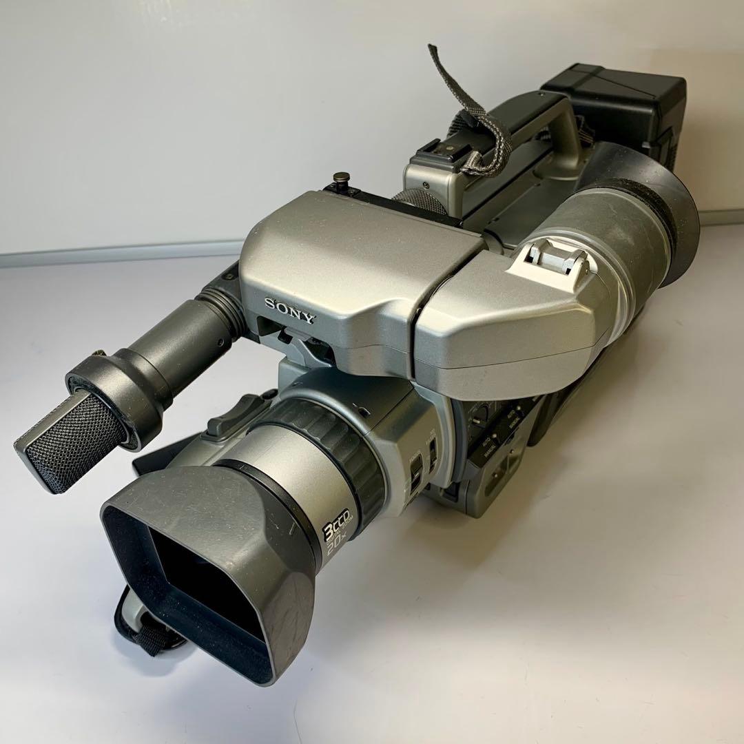 （ジャンク）SONY 3CCD 業務用ビデオカメラレコーダーDCRーVX9000