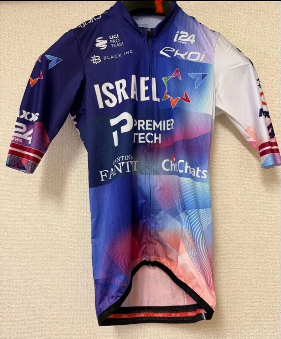 選手支給品　イスラエル・プレミアテック　サイクルジャージ　サイズXXS 半袖