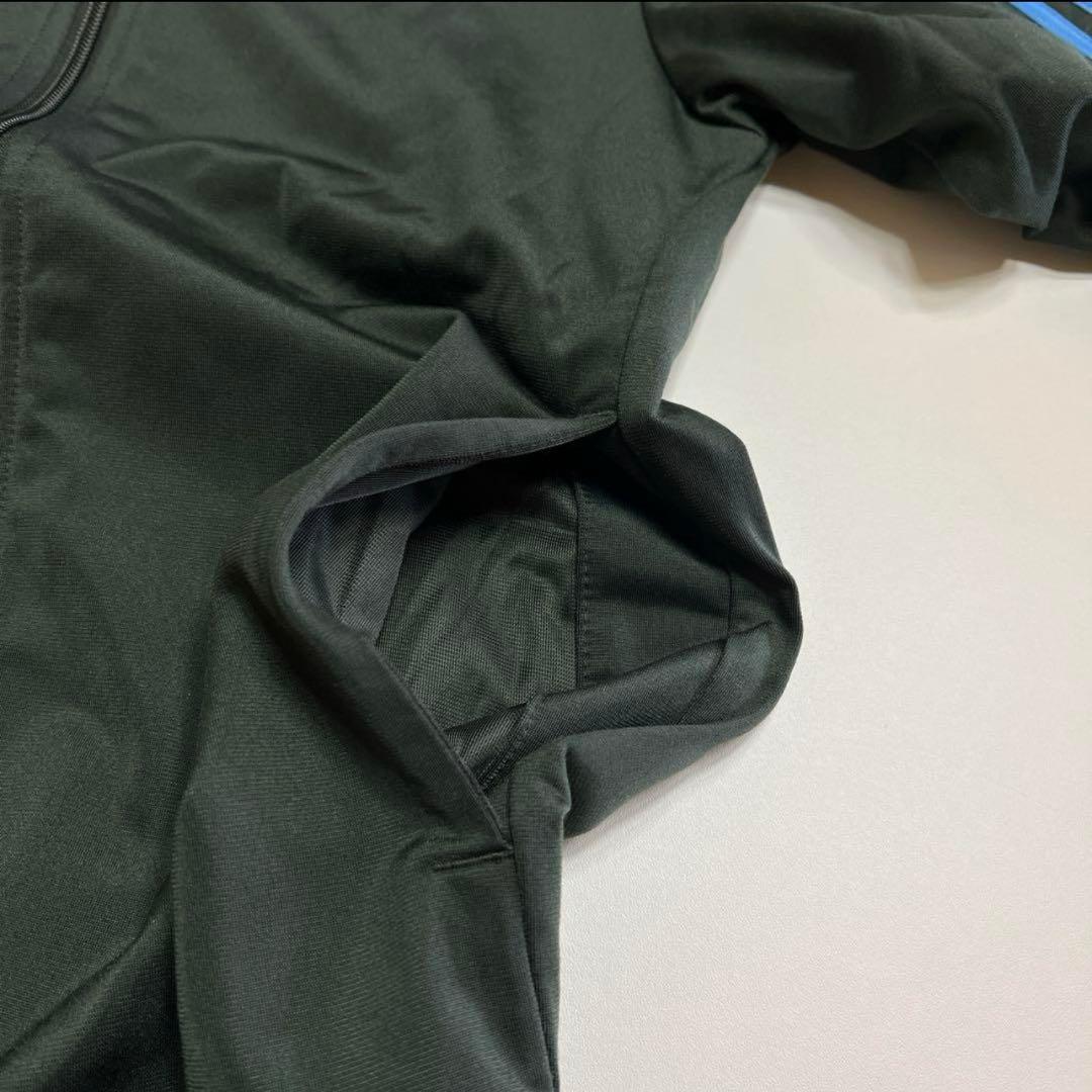 adidas ジャージ　セットアップ　３本ライン　上下　ダークグリーン