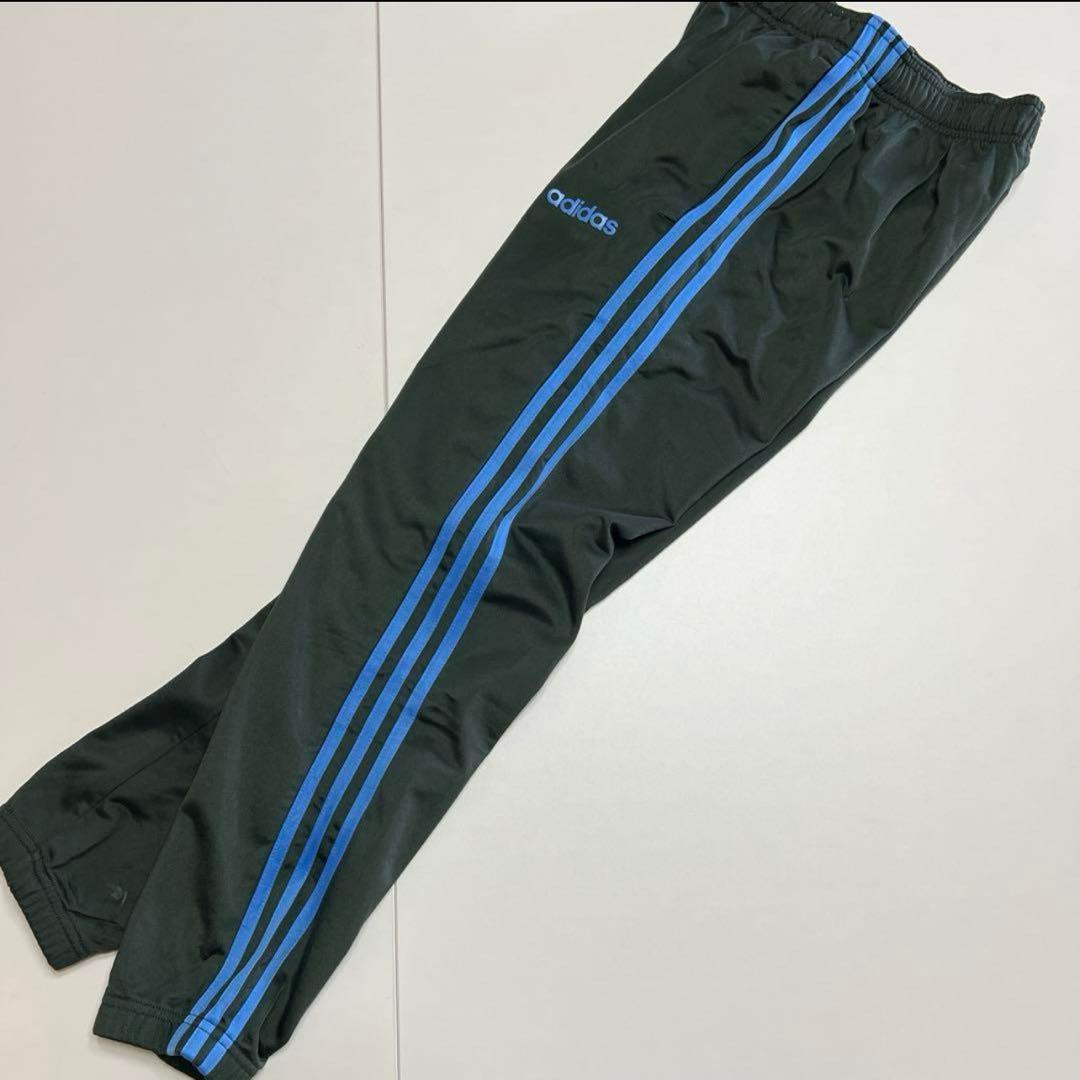 adidas ジャージ　セットアップ　３本ライン　上下　ダークグリーン
