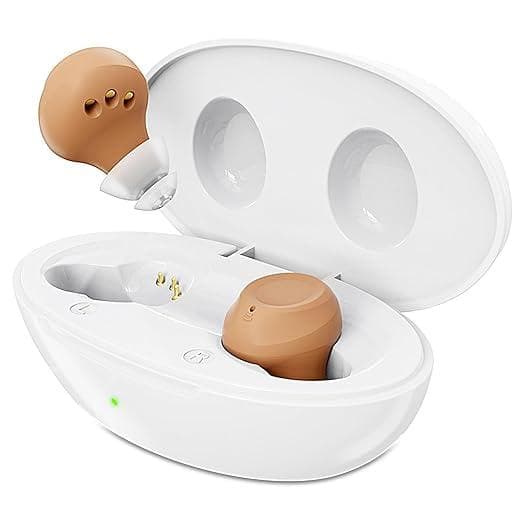 集音器 高齢者　5段階音量調整・簡単操作　イヤホン型　Type-C充電式