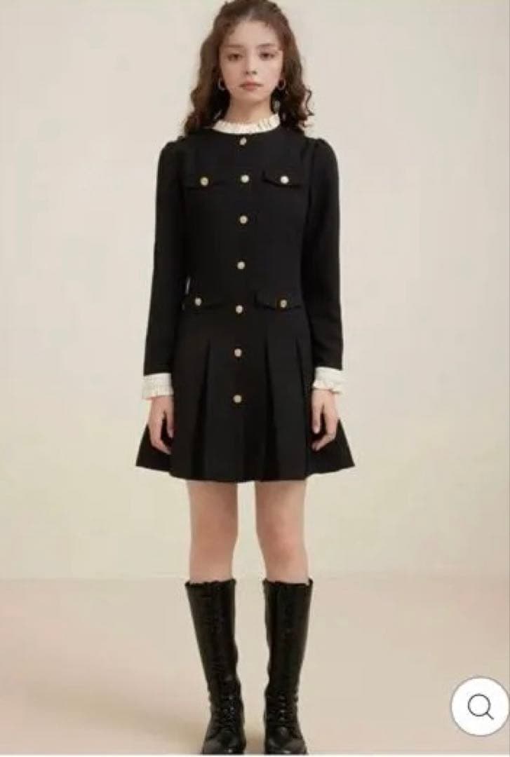 ワンピース ANLEM FRENCH RETRO COMMUTER DRESS