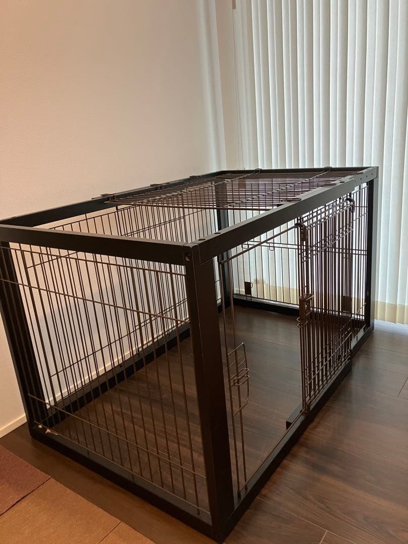 リッチェル　木製スライドペットサークルワイド屋根つき