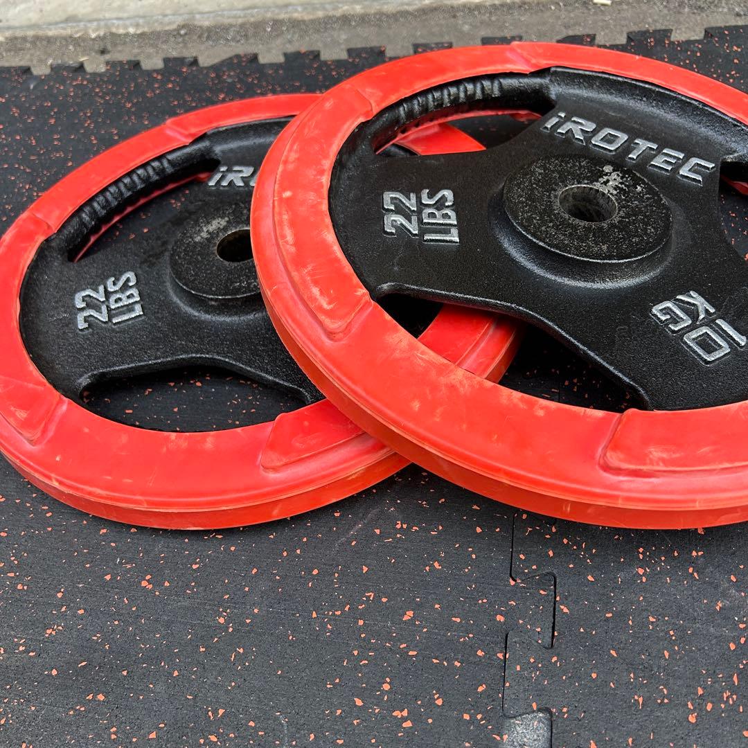 iROTEC アイロテック 28mmラバープレート 10kg×2枚　ivanko