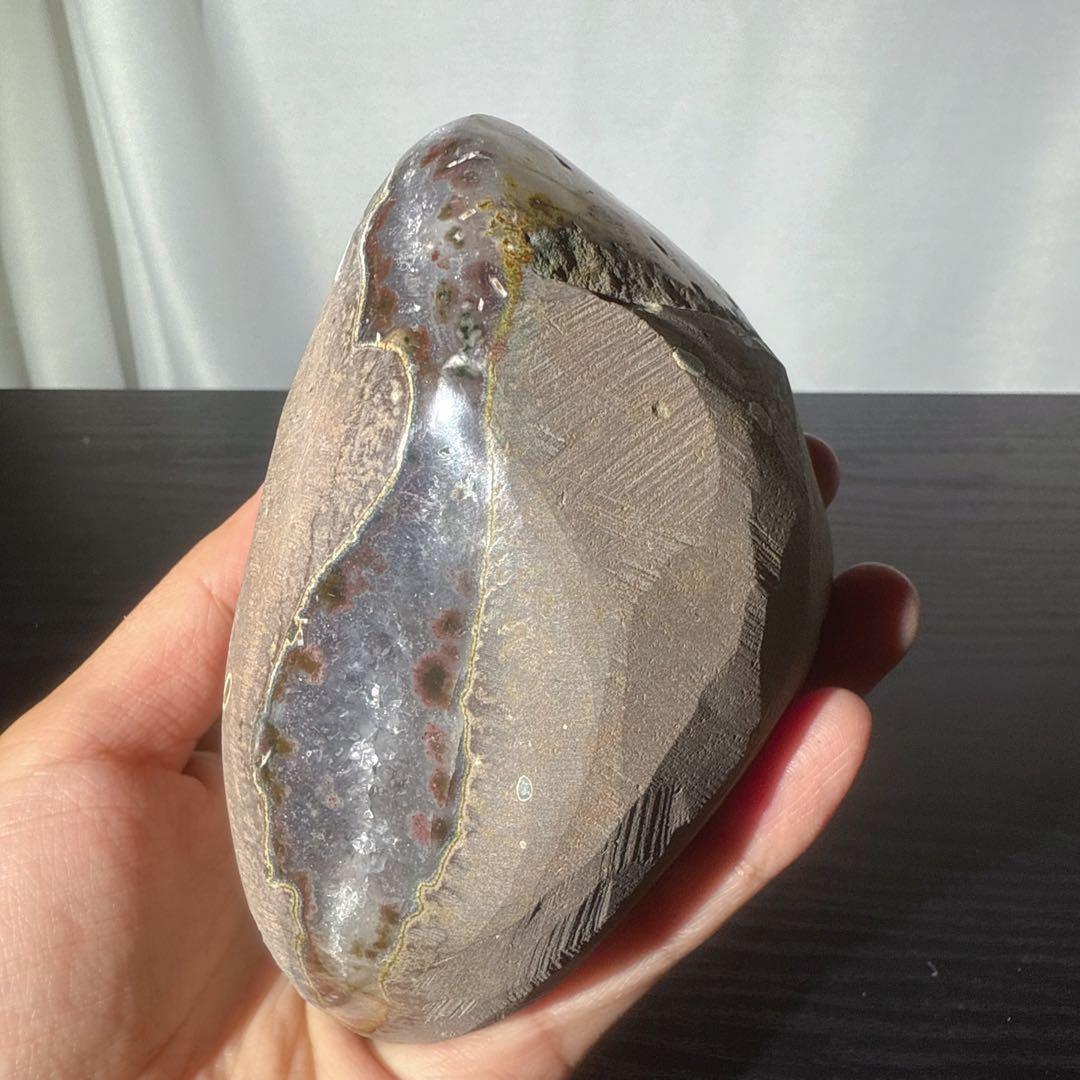 天然石アメジストのドーム　置物NO.102304