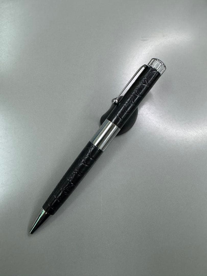 ROMEO no.3 ボールペン　レザー　クロコ型押し