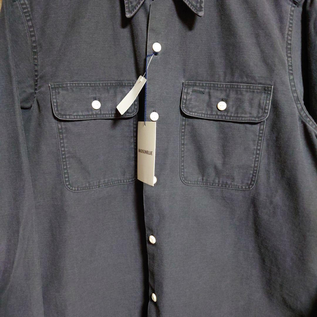 未使用　マディソンブルー　ブラックデニムシャツ