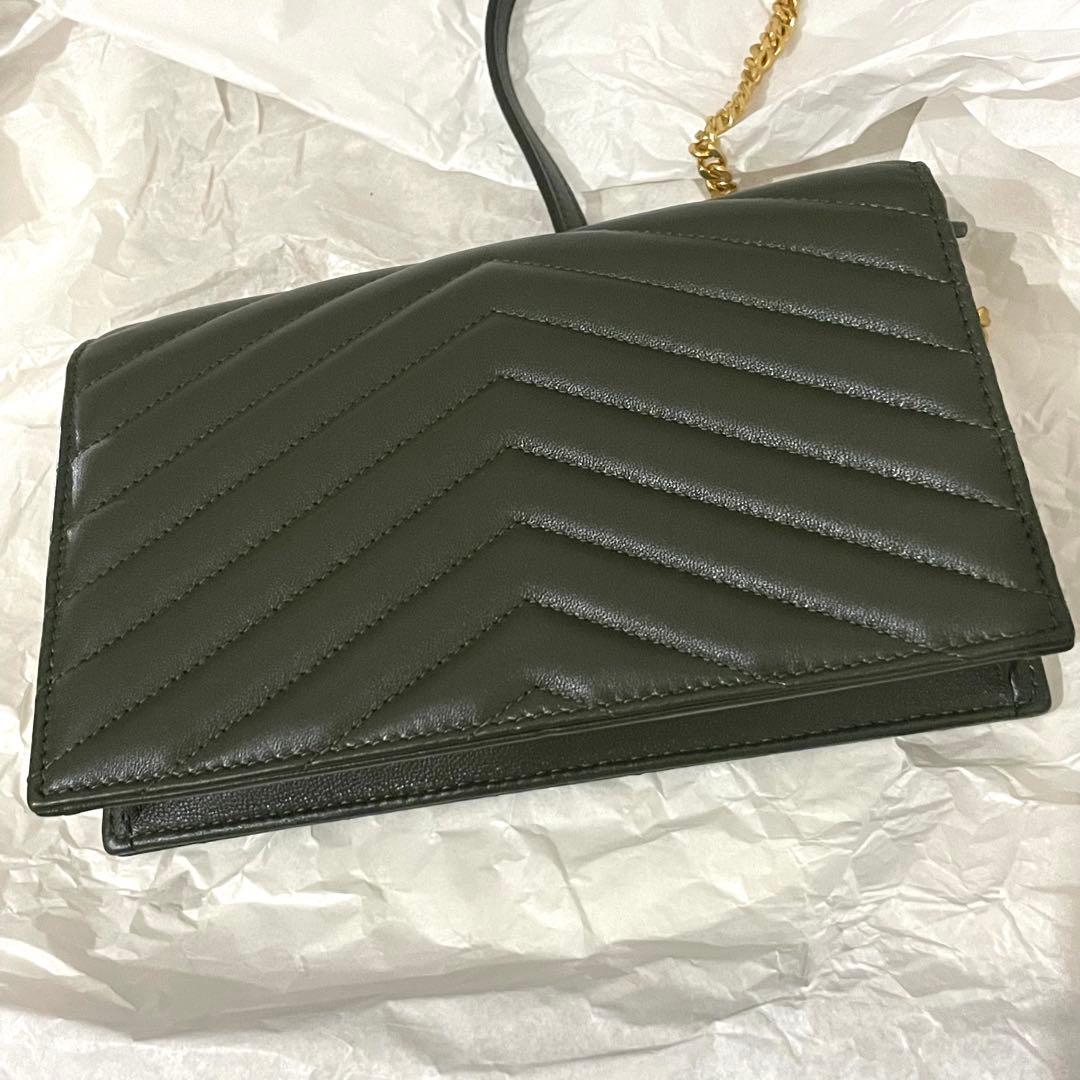 サンローラン カサンドラ エンベロープ　ラムスキン　ショルダーバッグ