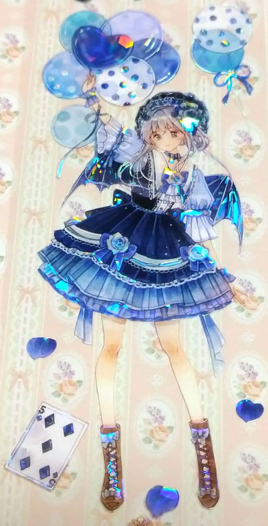 J650＃血色乐园(贝壳光)森遇切り売り海外人物マステ女の子