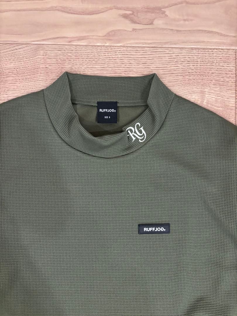 ラフロッグ　サーマルモックネックシャツ　カーキ　S