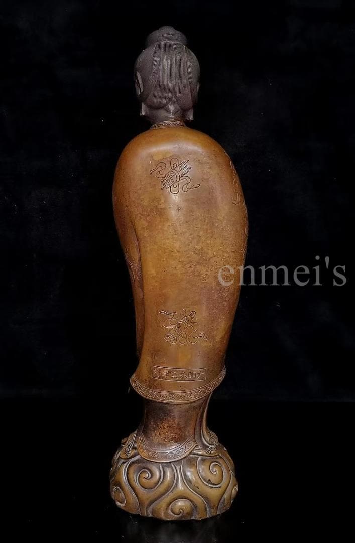 珍藏真紫銅美女像（工芸品・コレクター向け） 風水・吉祥物・ 美術品・インテリア