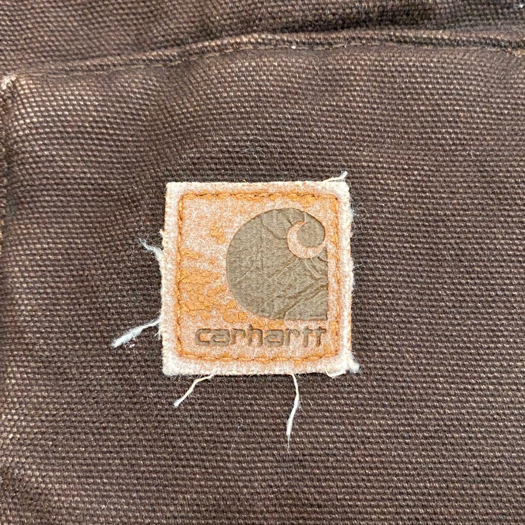 08年製　carhartt カーハート　ダックベスト　V02 ダークブラウン
