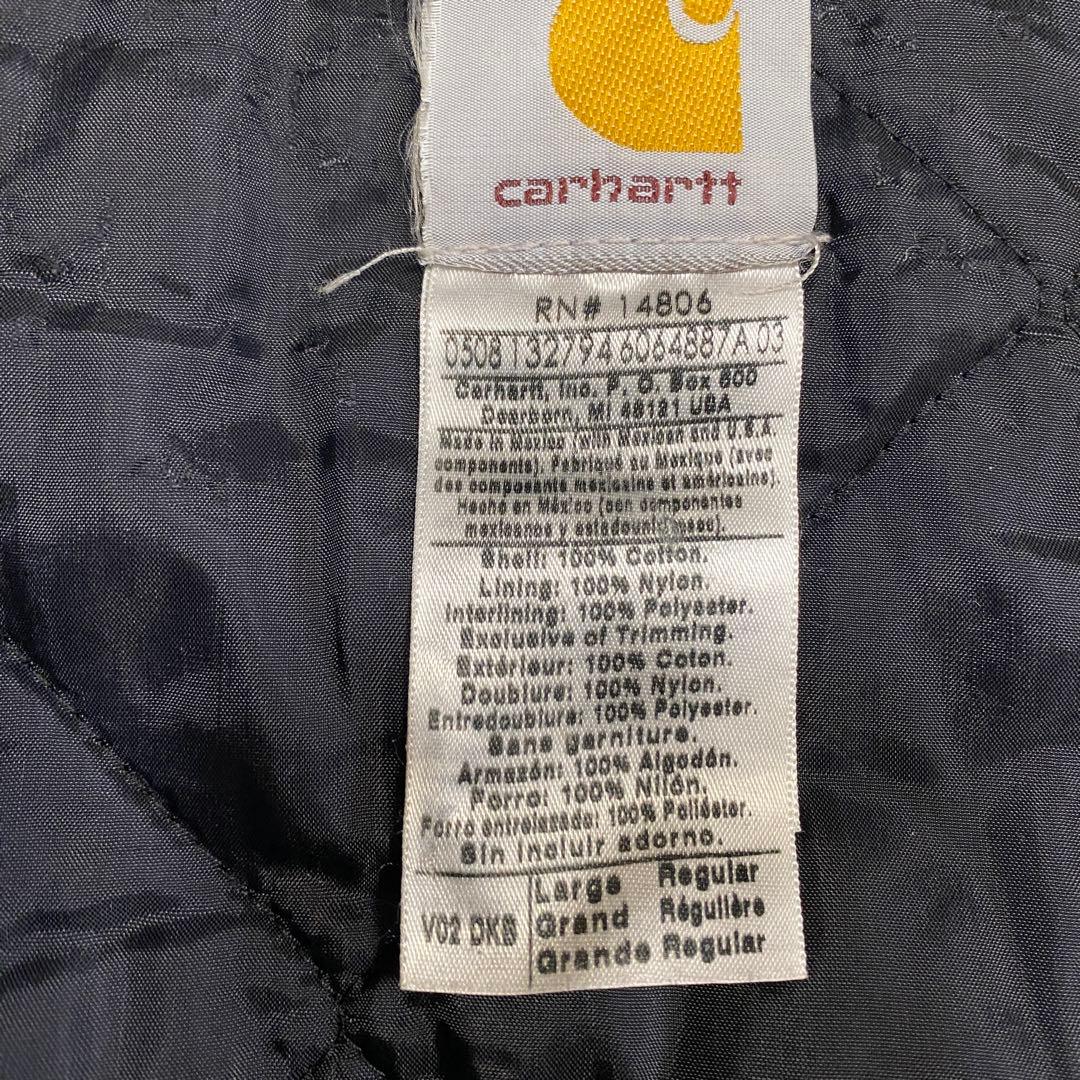 08年製　carhartt カーハート　ダックベスト　V02 ダークブラウン