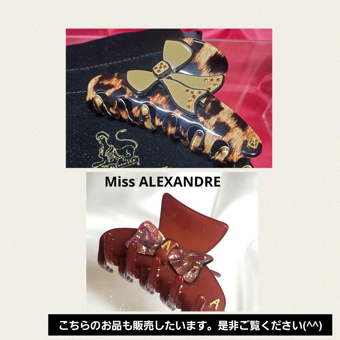 【極美品】アレクサンドルドゥパリ オニキスヘアクリップh013