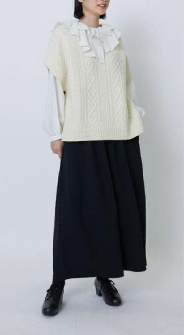 未使用 ロワズィール LOISIR ダブルクロスボトルシルエットパンツ