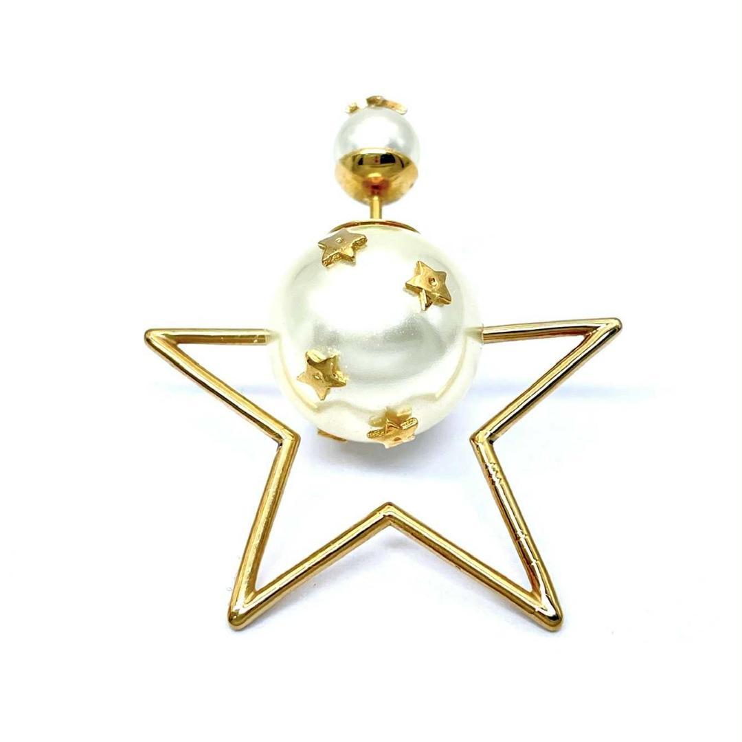 訳あり クリスチャンディオール フェイクパール スター トライバル ピアス GP