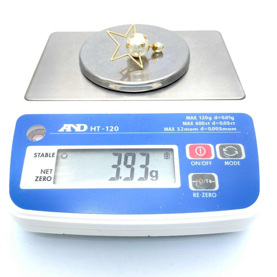 訳あり クリスチャンディオール フェイクパール スター トライバル ピアス GP