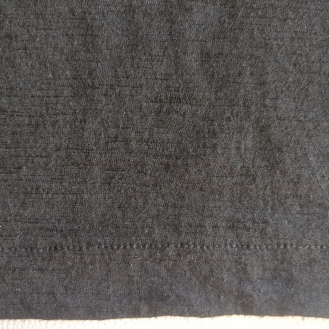 トリココムデギャルソン ニット 丸襟 バイカラー 黒 シルバー 薄手