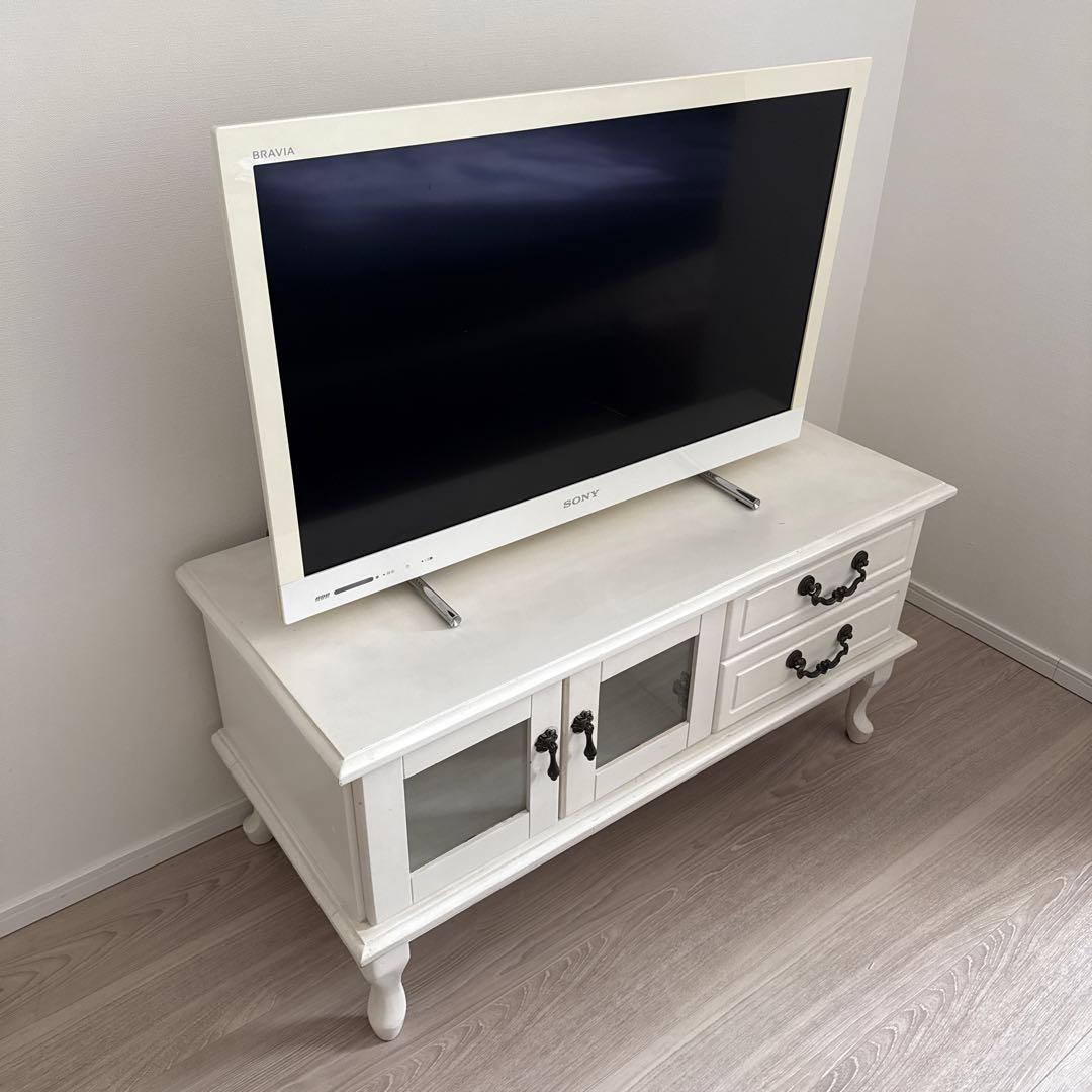 B-COMPANY ホワイト・アンティーク調テレビボード（フレンチカントリー）