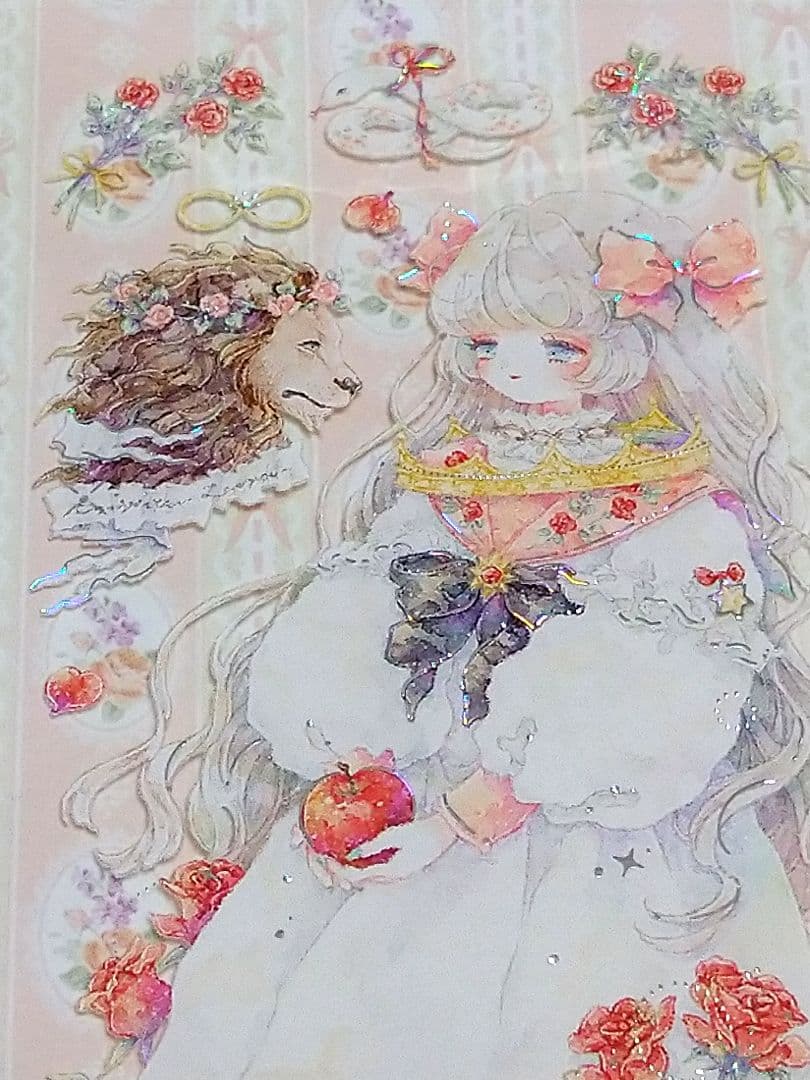 J1094＃枕边语(贝壳银)shine切り売り海外人物マステ