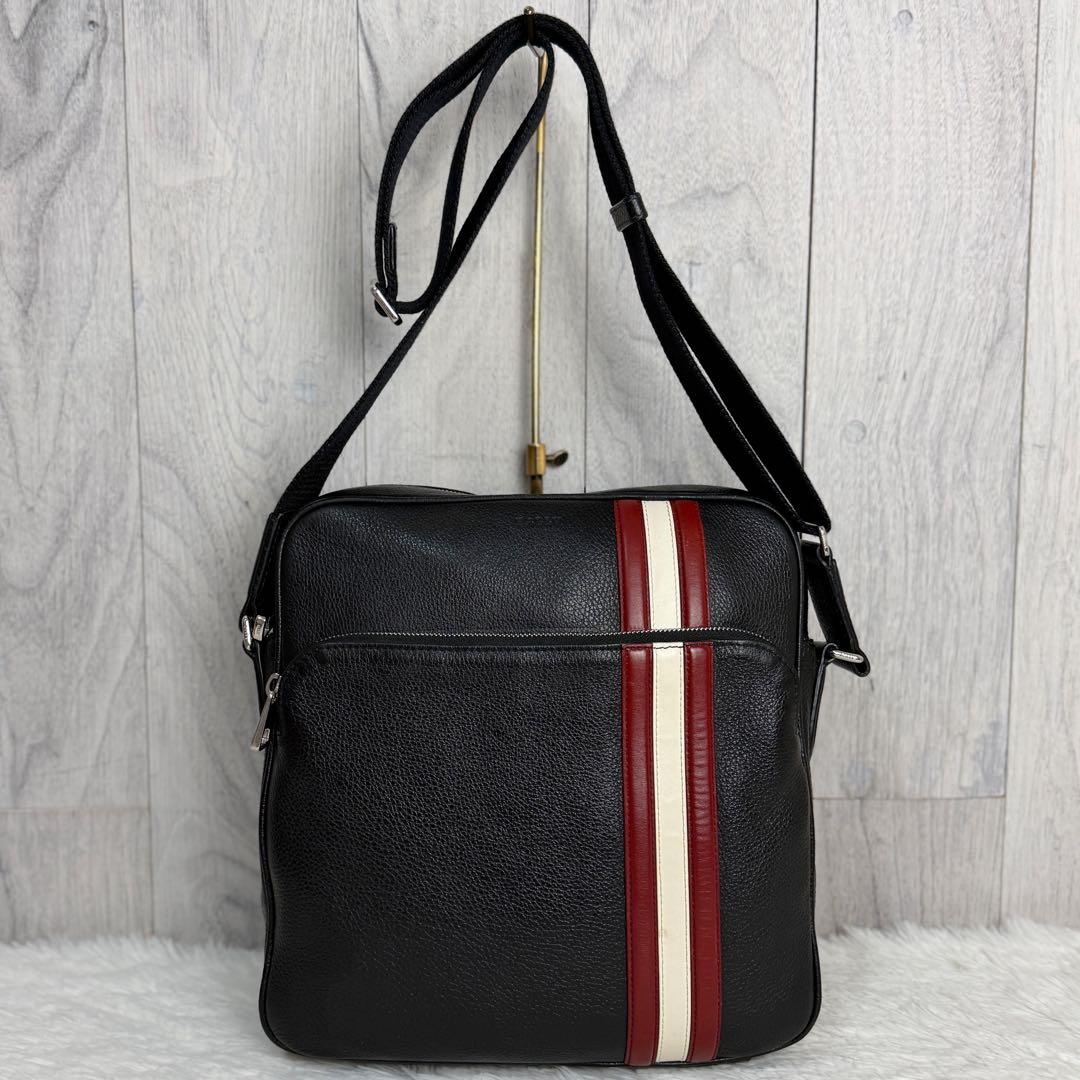 Bally バリー ストライプ レザー ショルダーバッグ トレインスポッティング