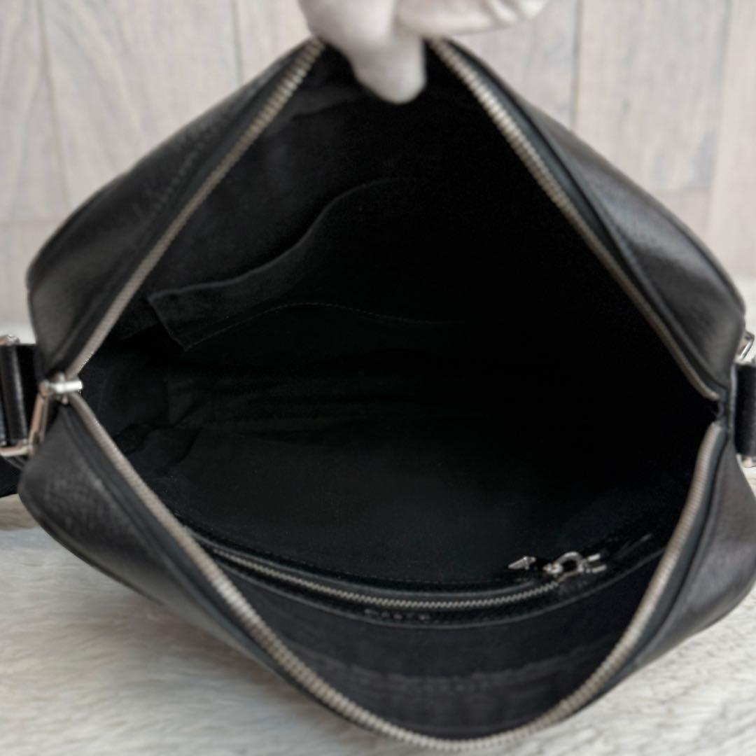 Bally バリー ストライプ レザー ショルダーバッグ トレインスポッティング