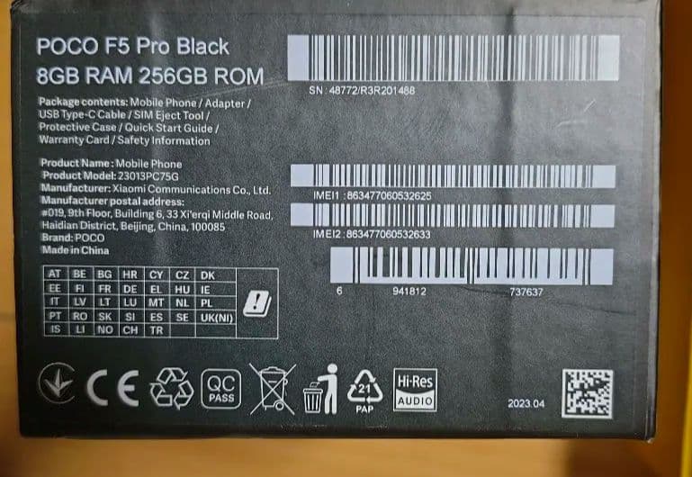POCO F5 Pro 本体