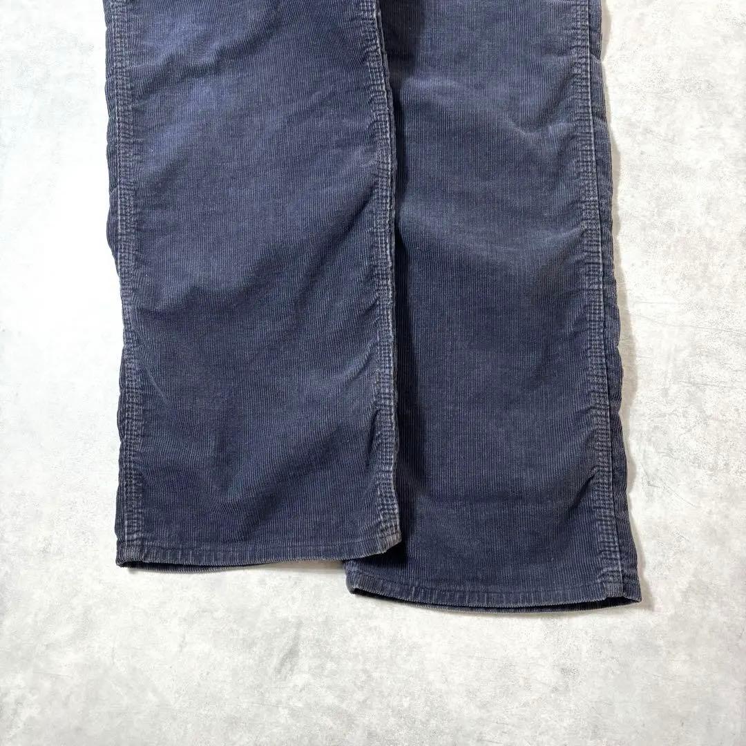 【美品】 USA製 70s Lee オーバーオール コーデュロイ ネイビー