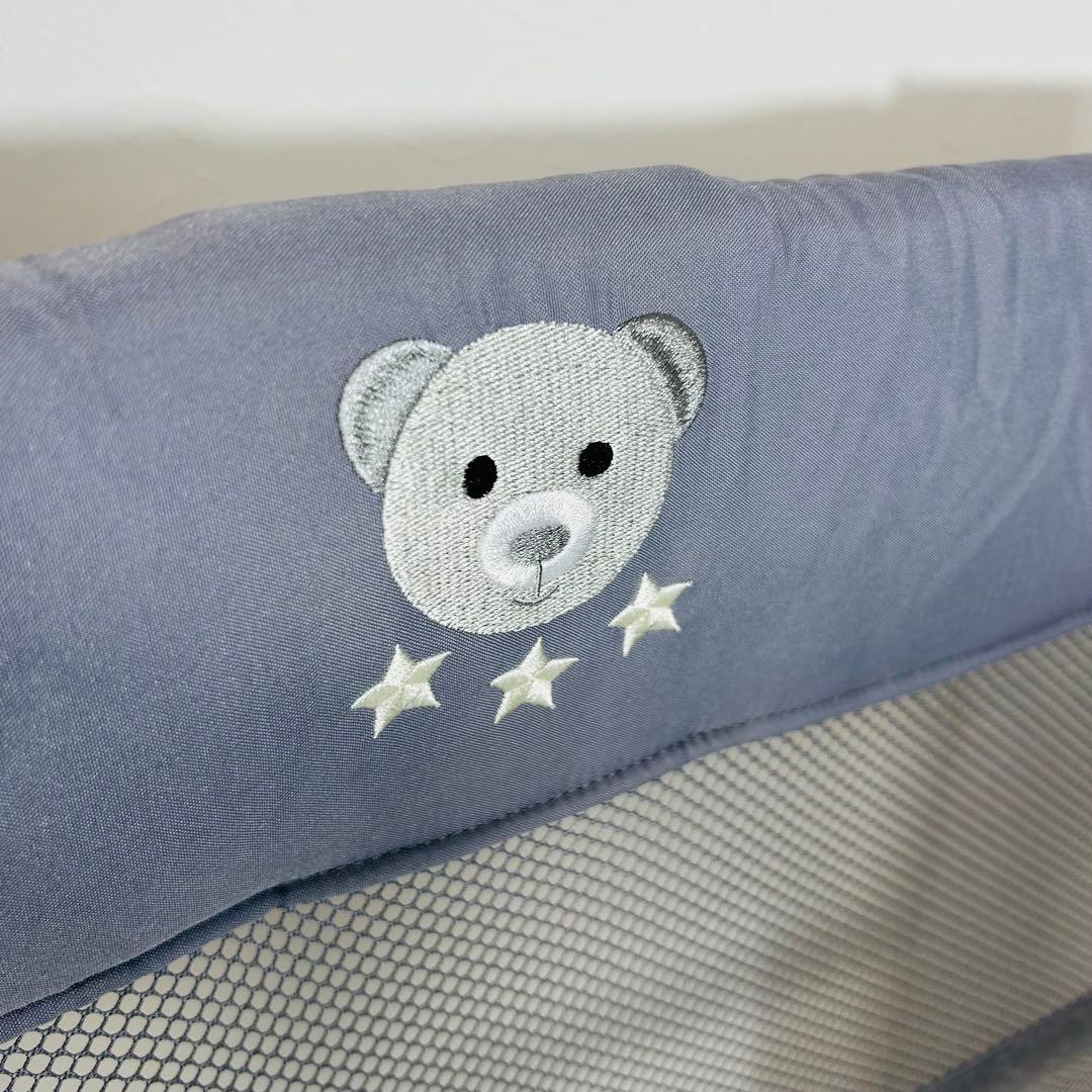 アップリカ ココネルエアー　ベビーベッド グレーベアー