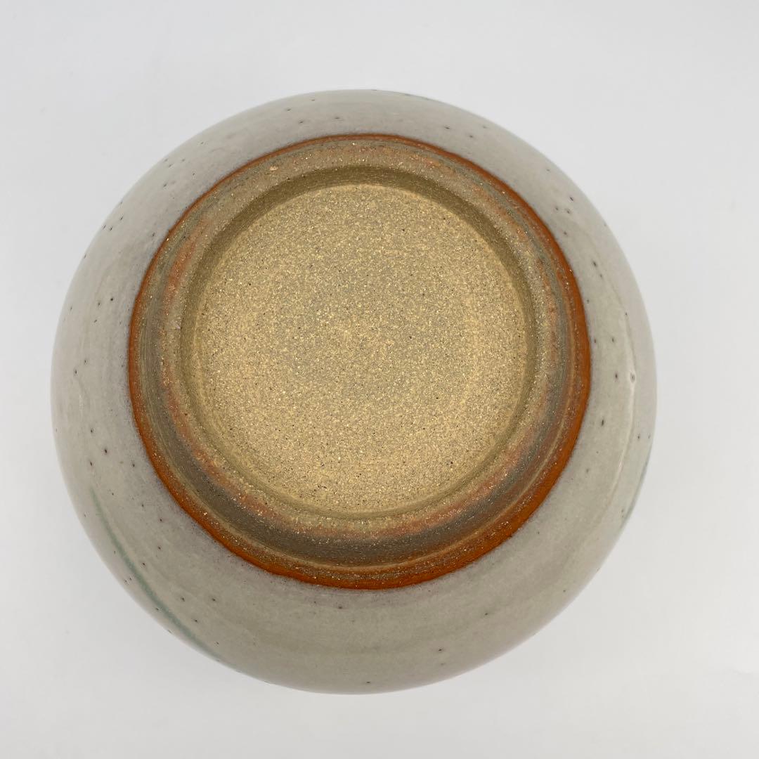 鳥取民藝　中井窯　中井焼　坂本実男　白打掛　花瓶　150