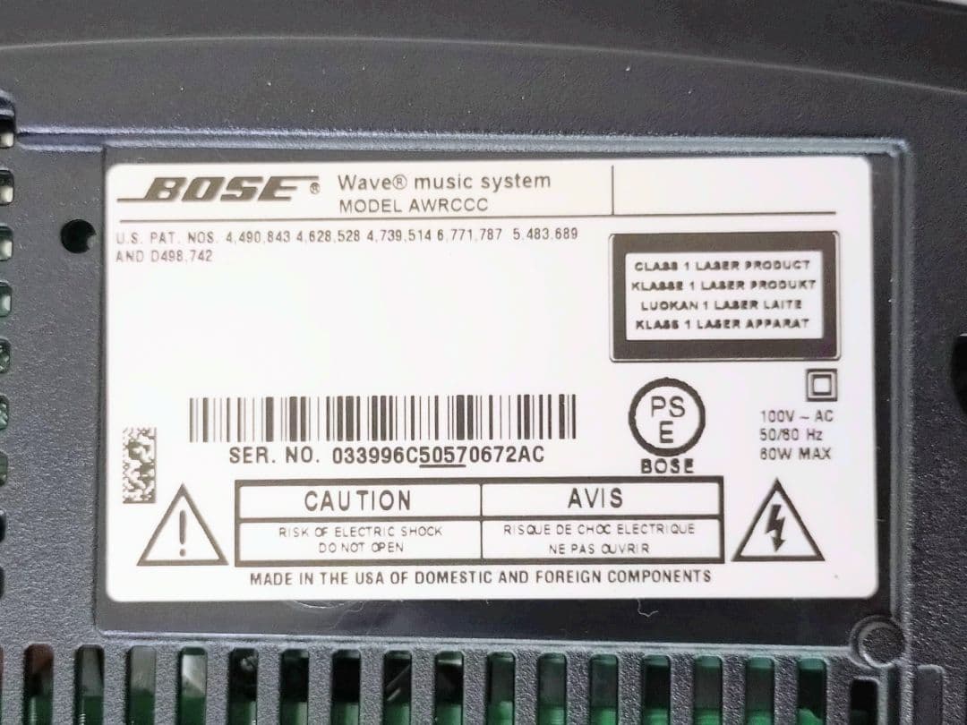 BOSE WaveMusicSystem AWRCCCモデル
