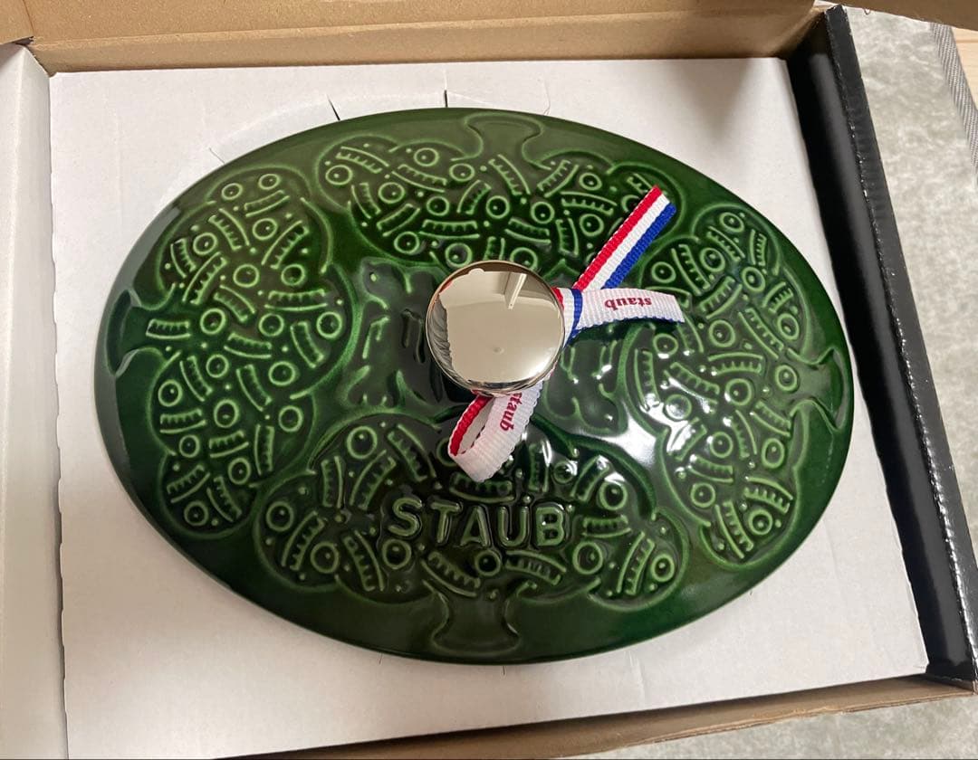 STAUB ミナペルホネン 23cm フォレスト ココット オーバル