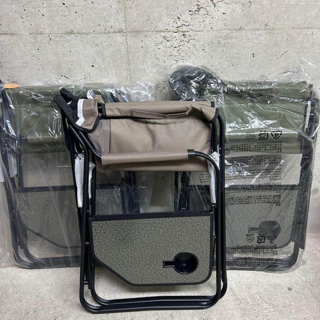 3脚セット　未使用 Coleman コールマン　サイドテーブル付デッキチェアST