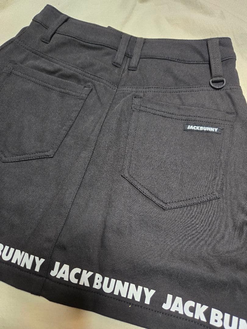 ジャックバニー　裏起毛　ブラック　スカート　s　サイズ　0 ゴルフウェア