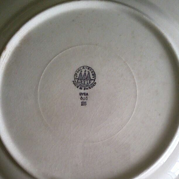 UPSALA-EKEBY GEFLE ヴィンテージ プレート