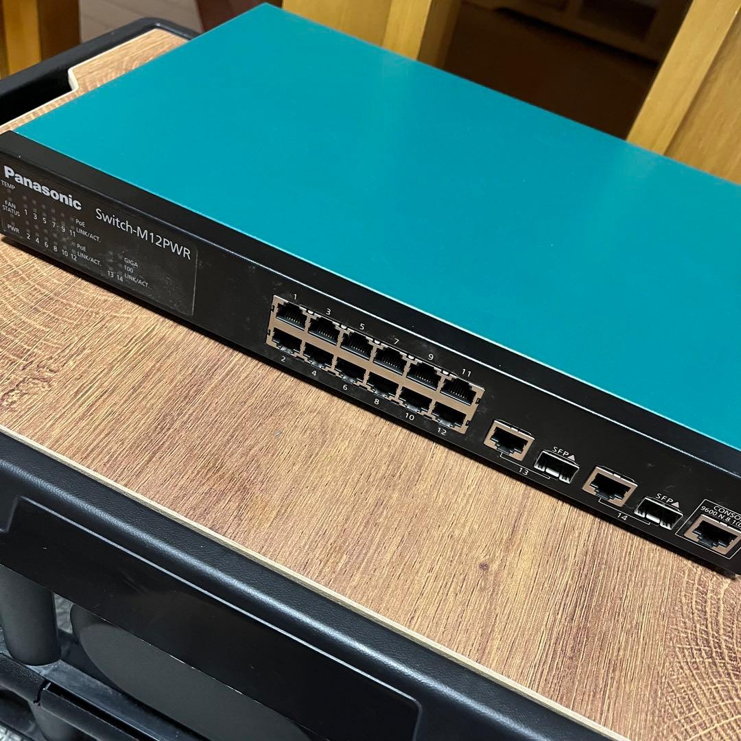 【通電確認】switch-M12PWR PN231299 PoEスイッチングハブ