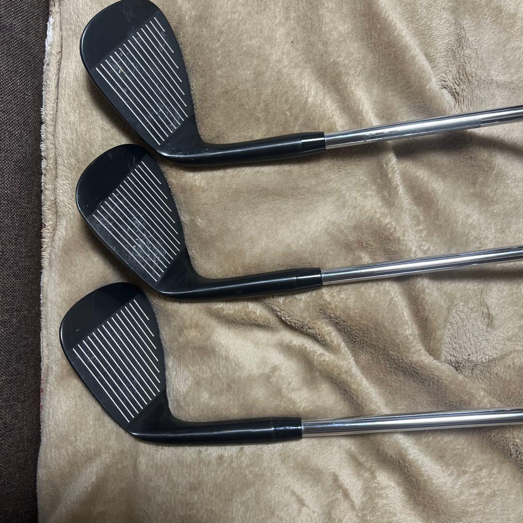 中古ゴルフクラブ　鬼スピンウェッジ　48 58 54セット　ブラックエディション