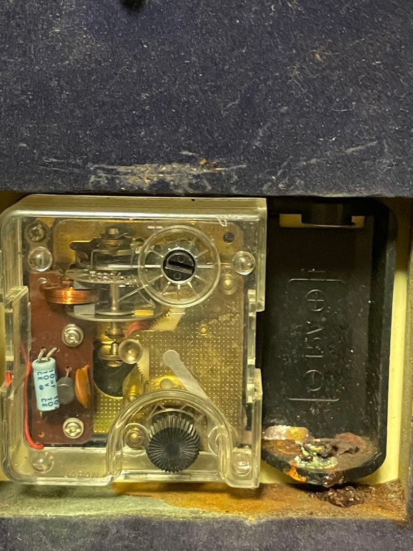 CITIZEN トランジスタ掛時計 グリーン ゴールド