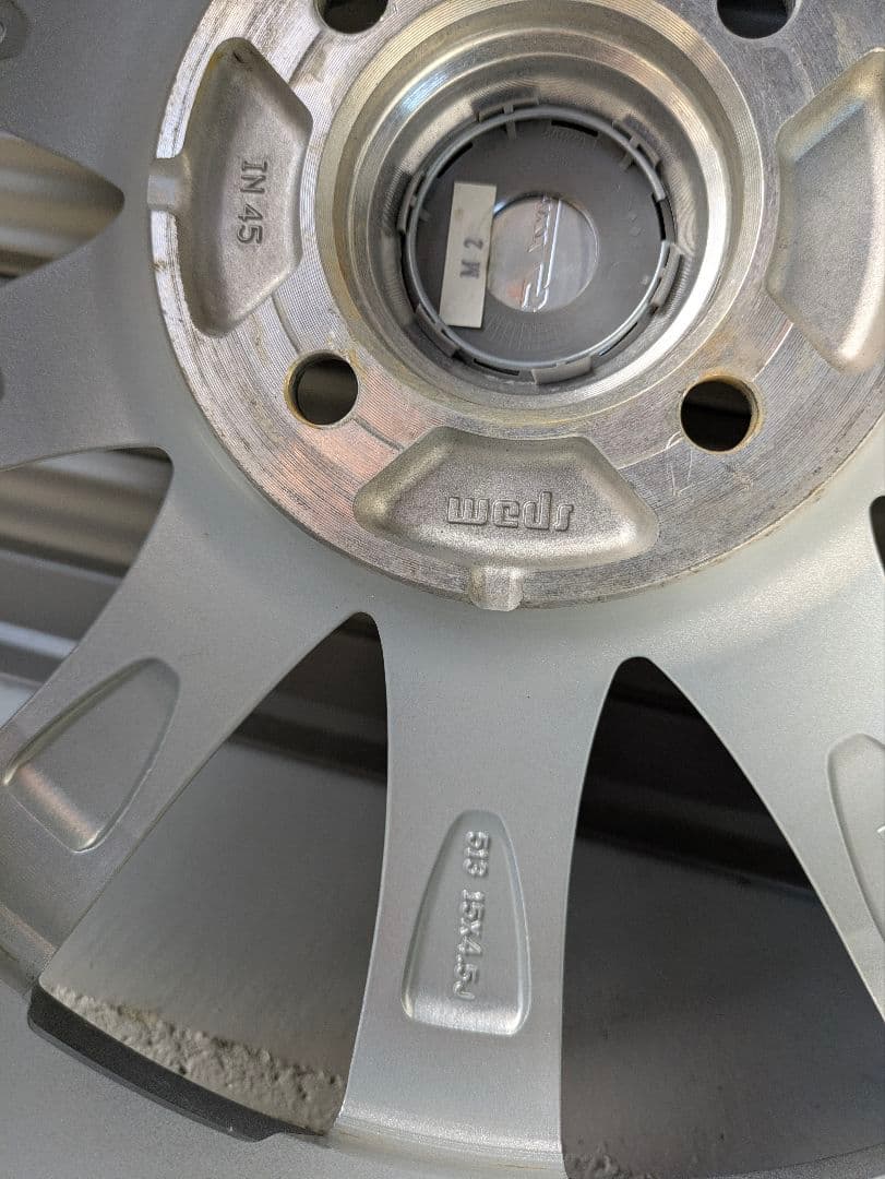 S*信様 タイヤ新車外し 100/4H 165/65R15 15インチアルミ 4