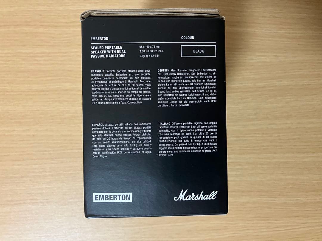 【中古】Marshall Emberton初代モデル／ワイヤレススピーカー正規品