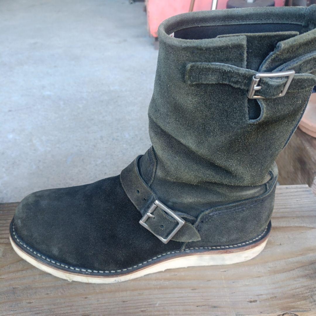 レッドウィング　REDWING エンジニアブーツ　スエード　ブラック