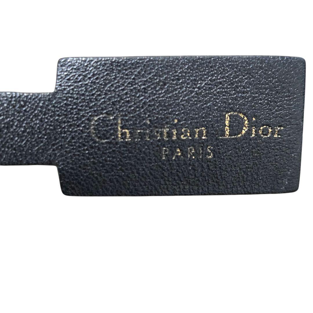 ディオール マイクロ ショルダー ストラップ エンブロイダリー キャンバス 黒