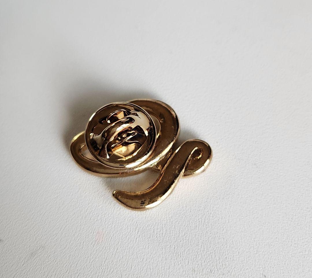 ロエベ LOEWE ,プローチ(ゴールドトーンラインストーン付き)　希少品