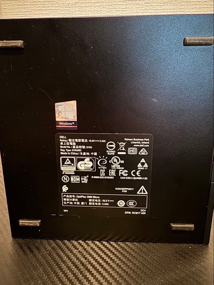 Dell OptiPlex 3060 デスクトップPC