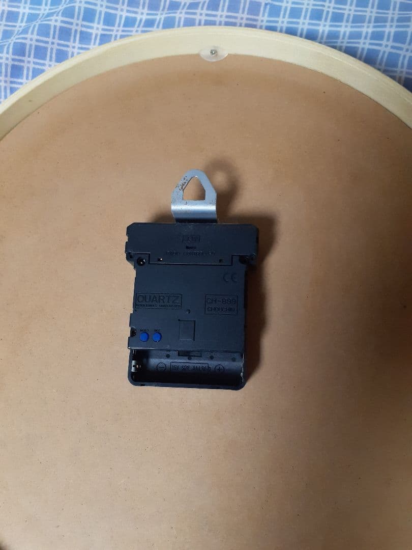 花柄ミッキー電波掛時計 直径30cm