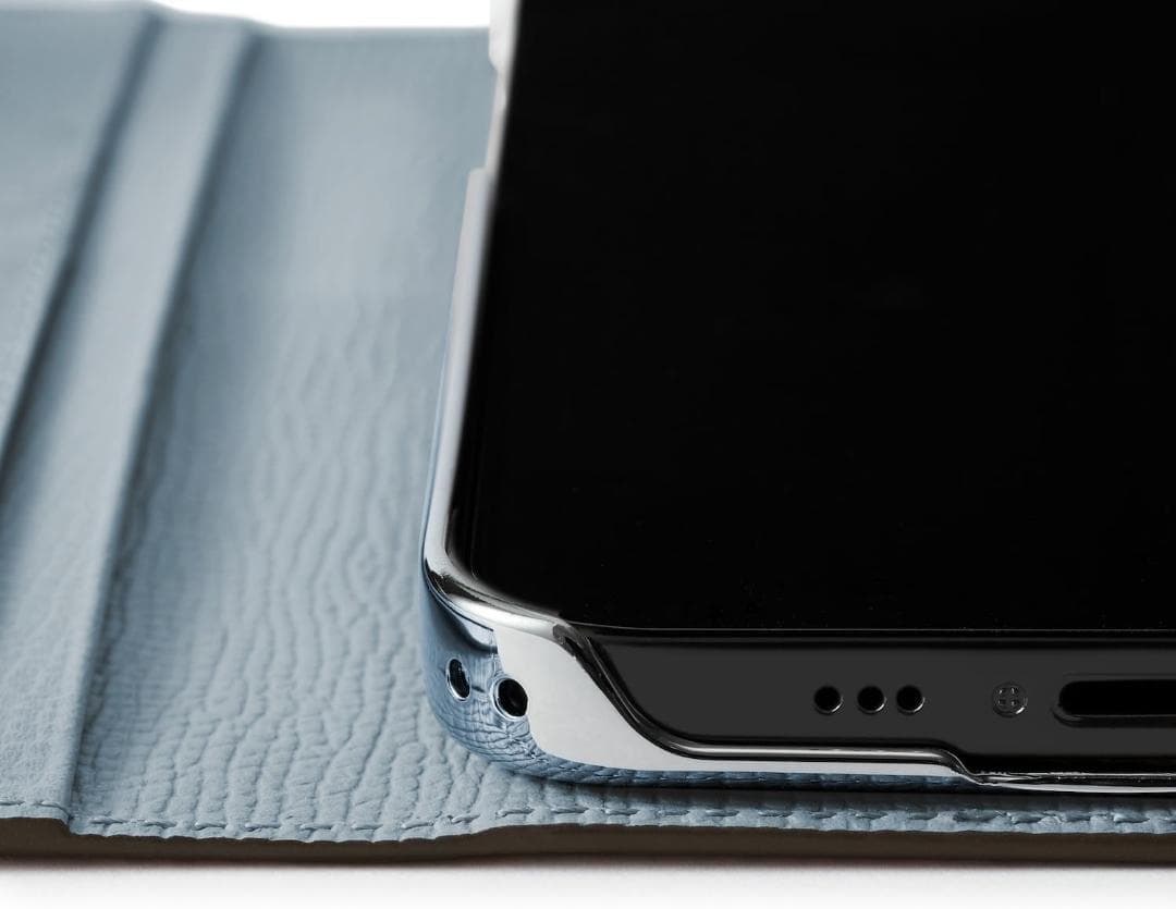 【ボナベンチュラ】ダイアリーケースiPhone 14 Pro Max,ブルーリン