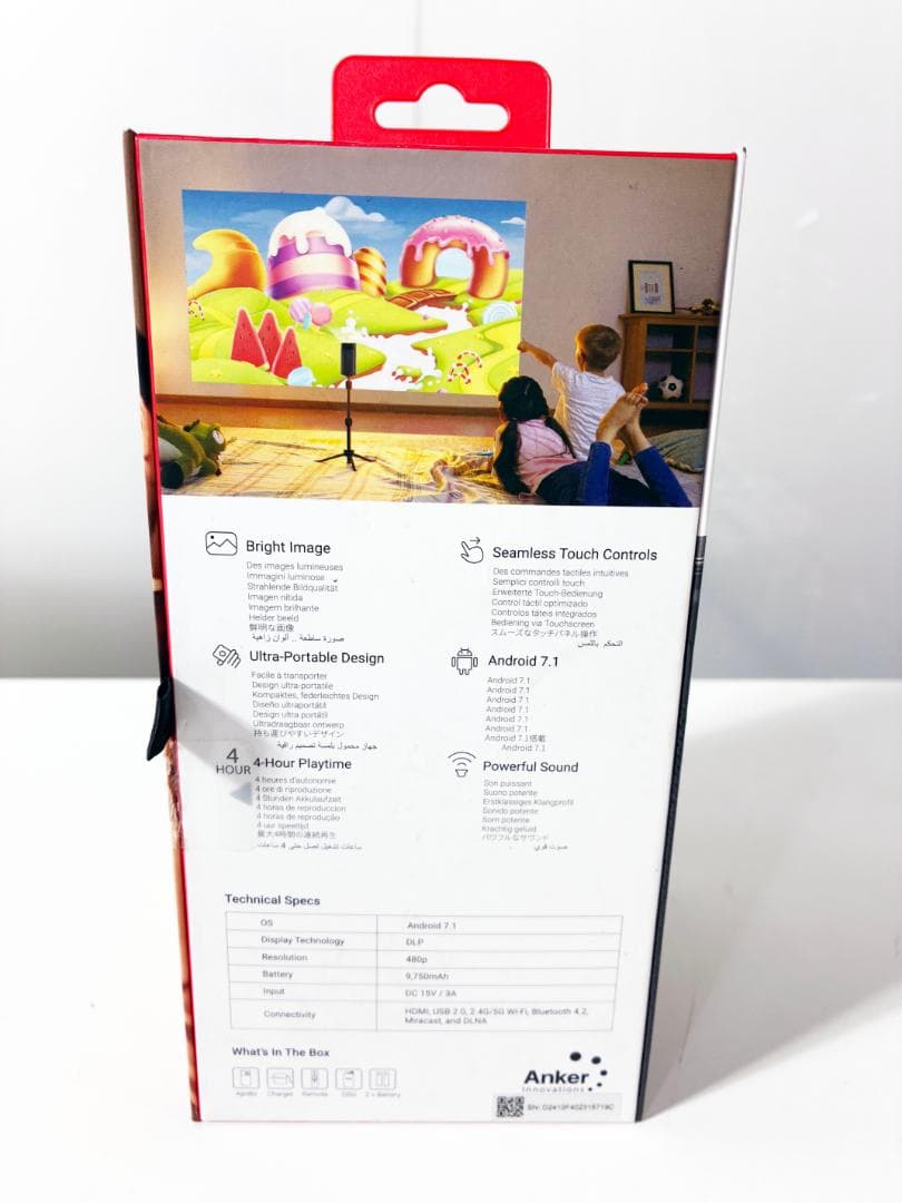 ★美品 中古★Anker ミニプロジェクター【NEBRA】FMBJ