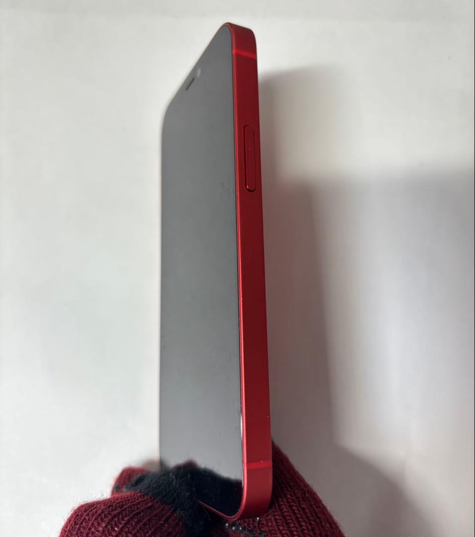 iPhone12mini 128GBレッドSIMフリー美品 電池74%カメラ不調